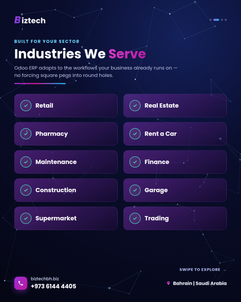 Odoo ERP Implementation in Saudi Arabia: Transform Your Business with BizTech Computers